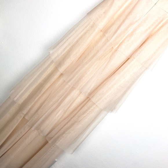 NWT Donna Morgan Prom Wedding Pageant Almond gown - Picture 7 of 8